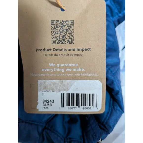 NEW Patagonia Mens Nano Puff Vest Clement Blue Size XL Full Zip - Picture 9 of 10